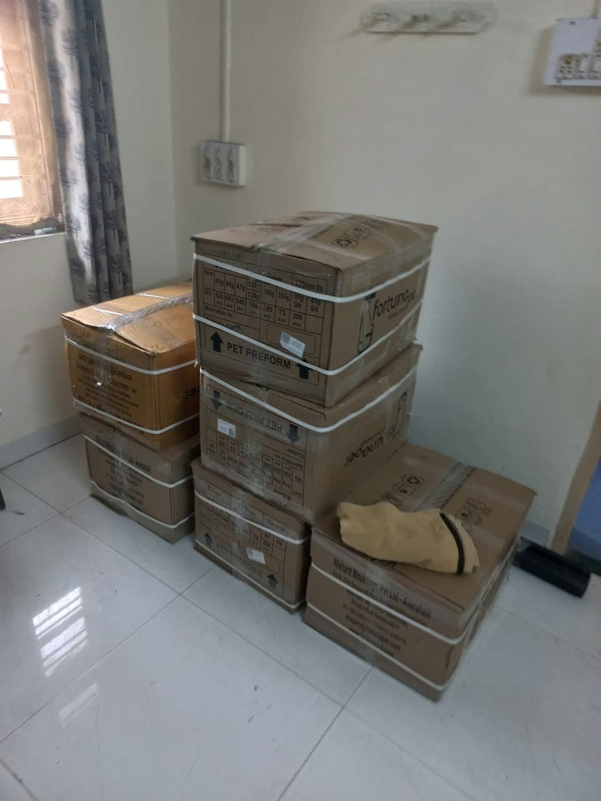 Neatly stacked and securely sealed moving boxes, organized and ready for a smooth relocation.
