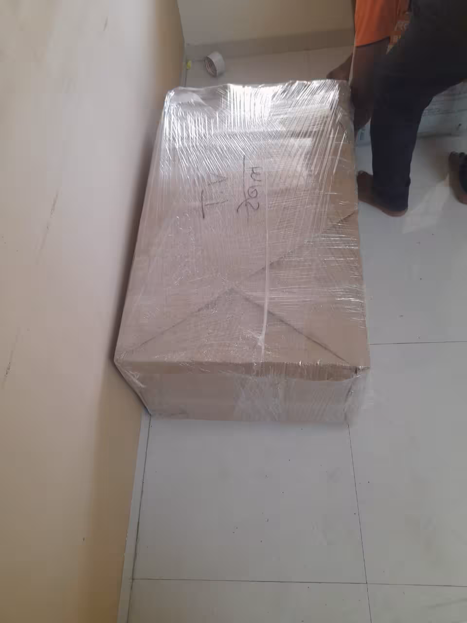 Waterproof wrapping for a moving box to ensure maximum protection.